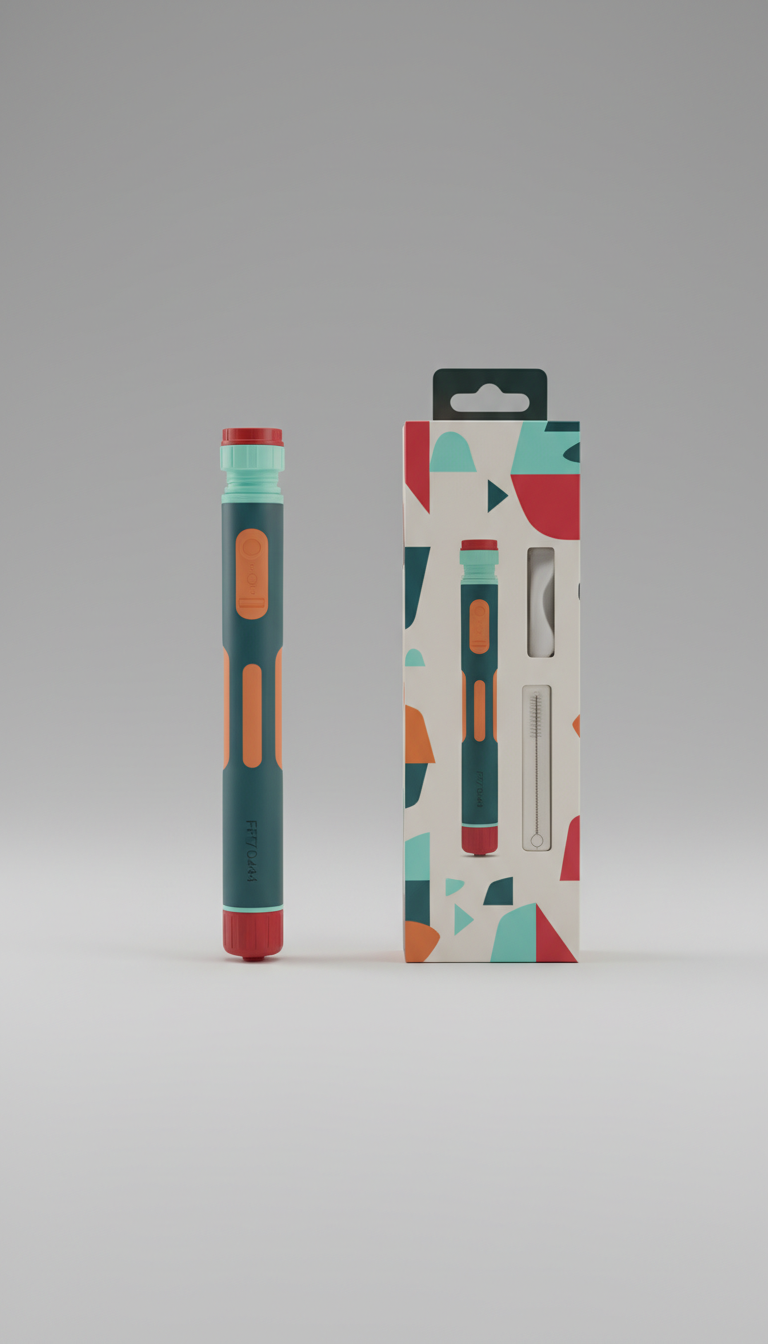 Portable Water Filtration Straw with Carbon Core